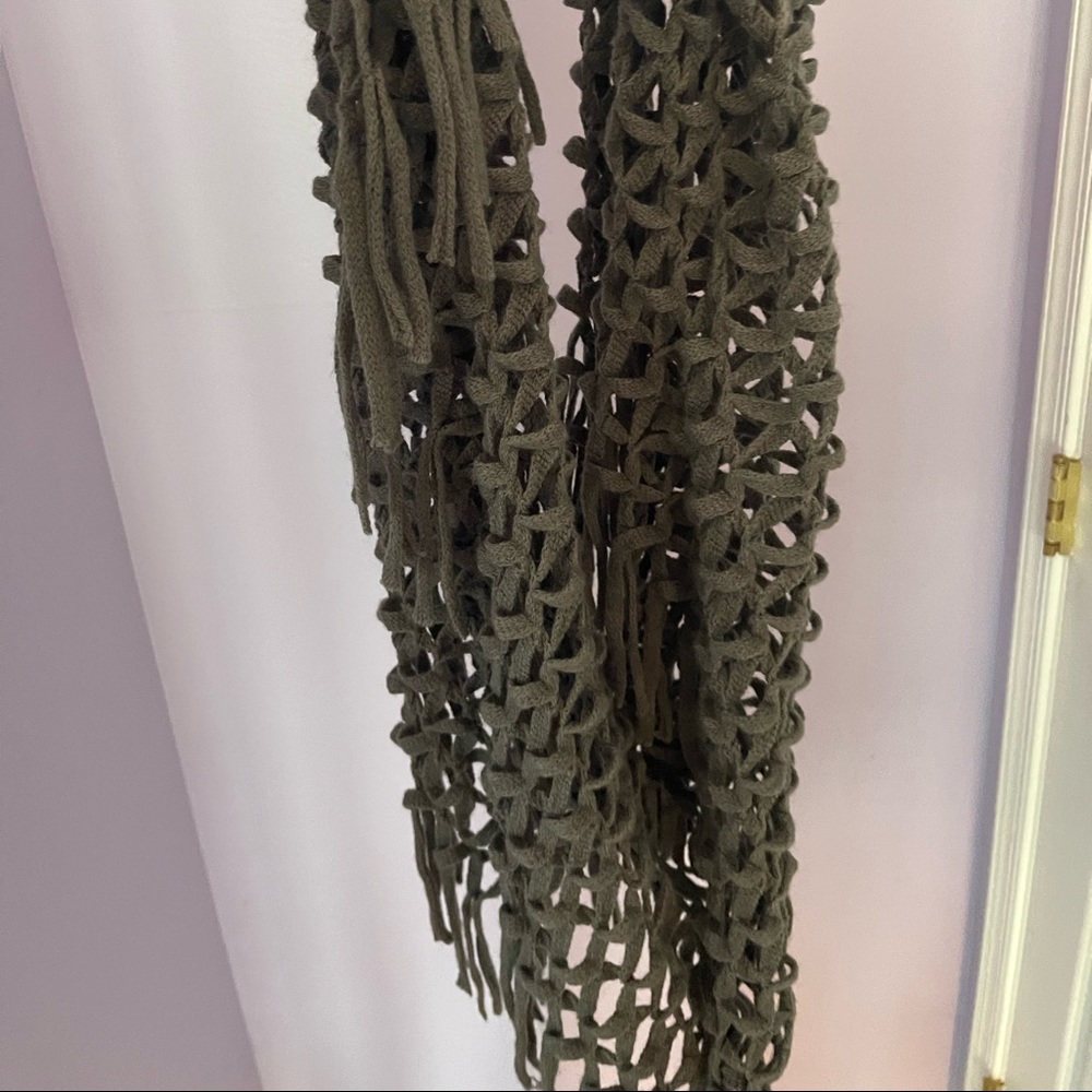 Gray infinity scarf